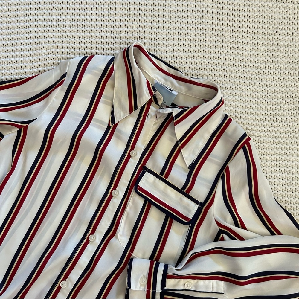 Future Collective Striped Button-Up Shirt